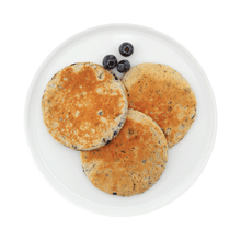 Load image into Gallery viewer, Image of Ideal Protein Blueberry Pancake Mix after cooking.