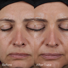 Load image into Gallery viewer, Image of Image Skincare Daily Prevention advanced smartblend mineral moisturizer before & after.