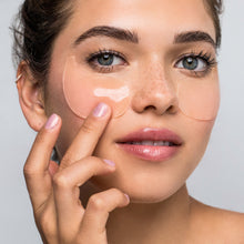Load image into Gallery viewer, Image of woman with IMAGE MD Restoring Eye Masks on.