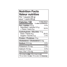 Load image into Gallery viewer, Image of Nutrition Facts table for Ideal Protein Lemon Crispy Squares.