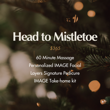 Load image into Gallery viewer, Image of Layers Holiday Spa Package Gift Card details in Fort McMurray, Alberta.
