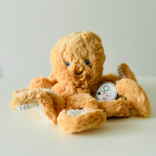 Image of plush toy in baby gift basket in Fort McMurray, Alberta.