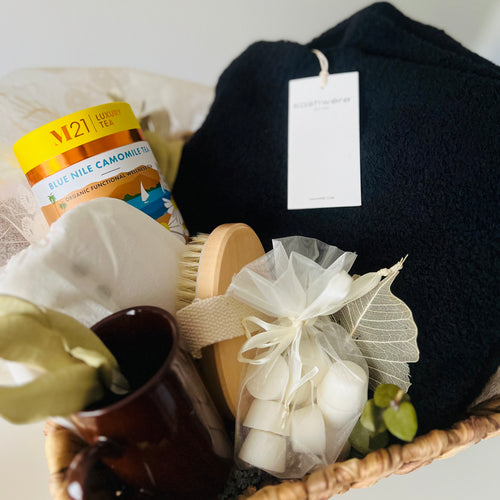 Image of relaxation gift basket in Fort McMurray, Alberta.