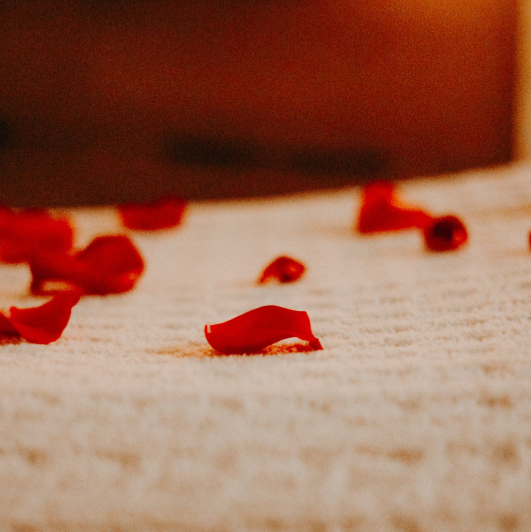 Image of room set for couples valentines day spa package for couples massages.